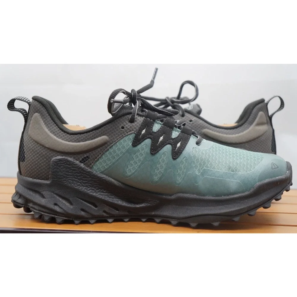 Keen Zionic Waterproof Hiking Outdoor Shoes 9 Green Black Lace Up Trail Men’s
